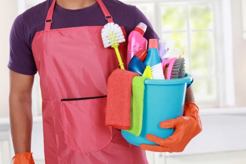 Professional after builders cleaning in Tufnellpark removing renovation dust from a bright home interior