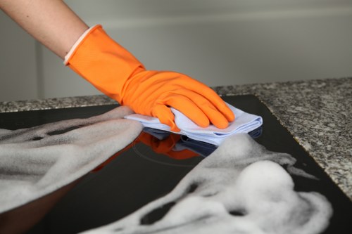 Eco-friendly oven cleaning process in Tufnellpark
